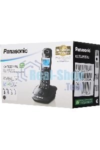 Телефон беспроводной (DECT) Panasonic KX-TG2511RUT (титан) АОН, Caller ID,спикерфон на трубке,переход в Эко режим одним нажатием