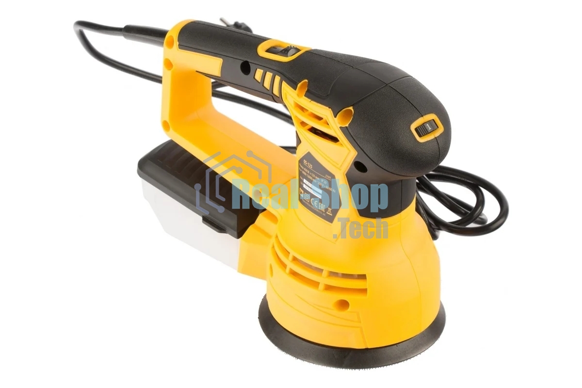 Эксцентриковая шлифовальная машина Denzel OS-125, 450 Вт, 6000-12000 об/мин