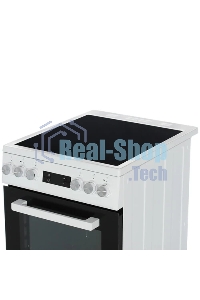Плита электрическая Beko FSM57300GW белый, конфорок 4 электрических, духовка 55 л, 50 см x 85 см x 60 см