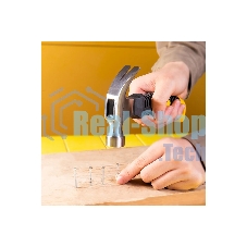 Молоток-гвоздодер укороченный Deli DL441008 250 гр, 160 мм, фиберглассовая рукоять