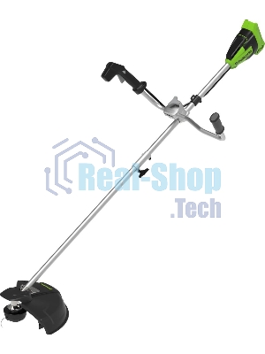 Триммер аккумуляторный GreenWorks GD40BCB, 40V, 40,6 см, бесщеточный, с АКБ 4АЧ и ЗУ (2105707UB) 40 вольт (модель GD40BCB) - отличная замена электро или бензиновому триммеру, он с легкостью справиться с высокой травой, а благодаря пильному диску (в компле