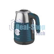 Чайник электрический Willmark WEK-1738PST (1.7л, двойные стенки, эффект термоса, термометр, 2200Вт) Изумрудный