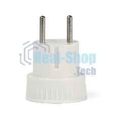 Адаптер переходник без заземления Smartbuy (SBE-06-S05-w) белый 6А 250В