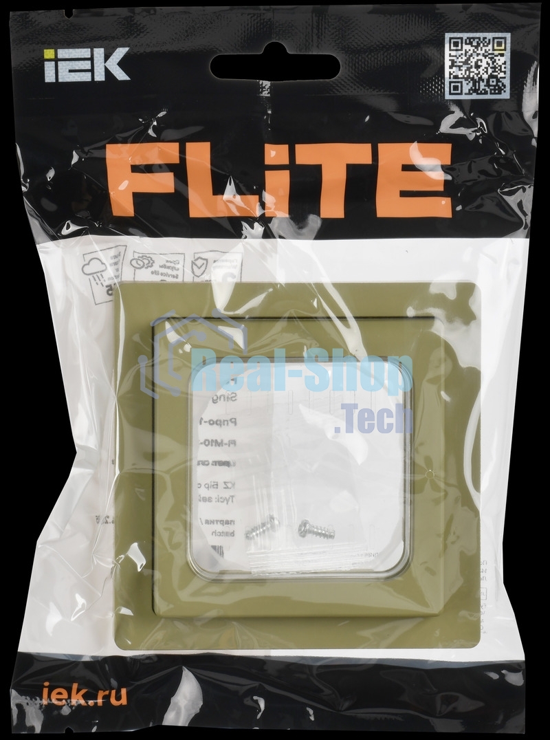 Рамка 1-местная IP55 Рпро-1-55-ФлО оливковый FLITE