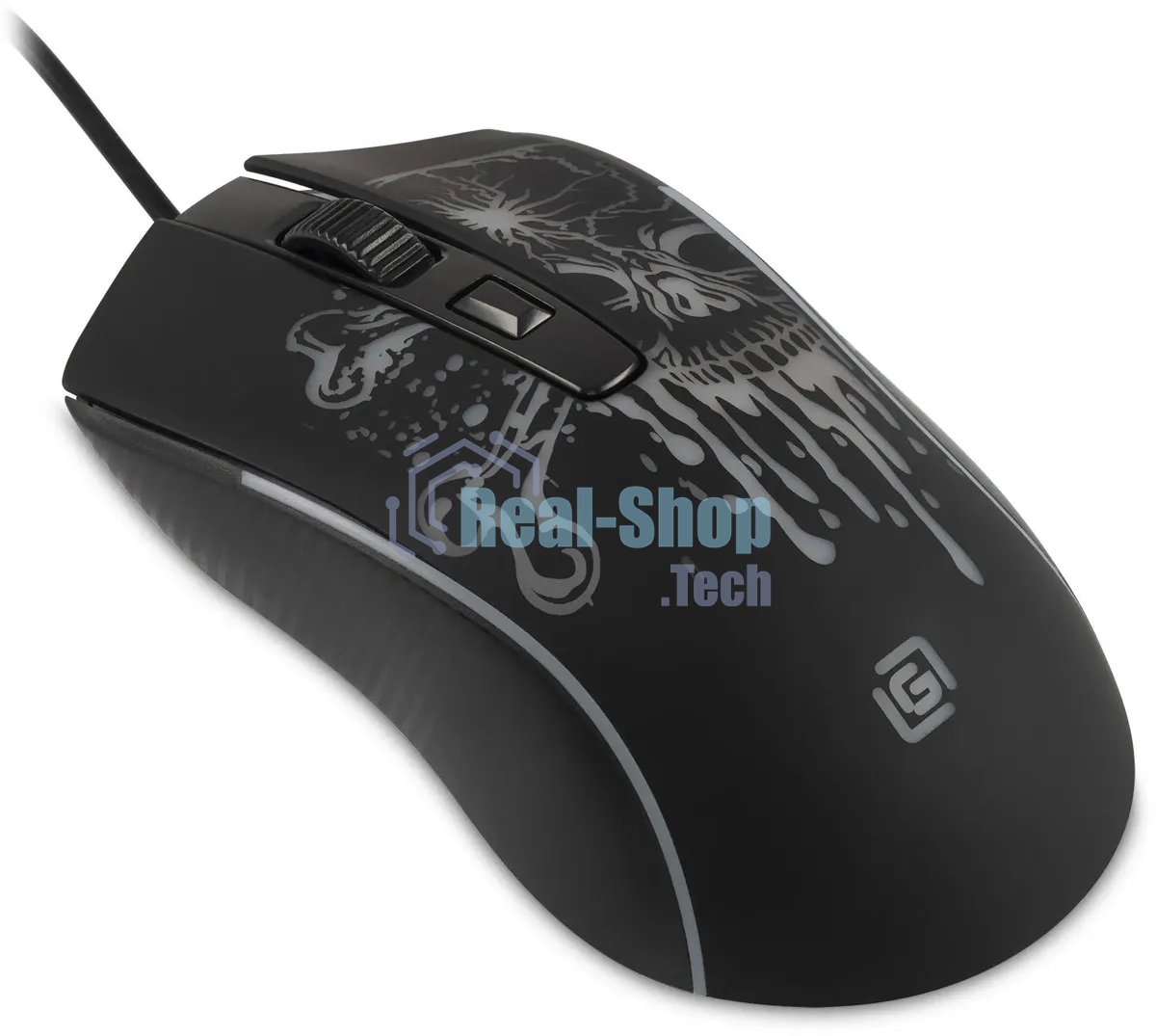 Мышь проводная Oklick 702G черный, 3600 dpi, USB, кнопки - 4