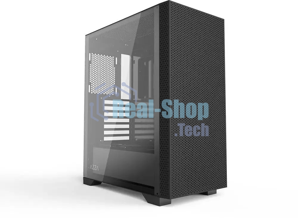 Компьютерный корпус Azza Celesta F черный без БП ATX 5x120мм 5x140мм 2xUSB 2.0 1xUSB 3.0 audio bott PSU