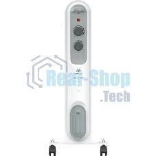 Обогреватель масляный Royal Clima ROR-P5-1000M (5 секций) белый, 1000 Вт, 10 м2, термостат