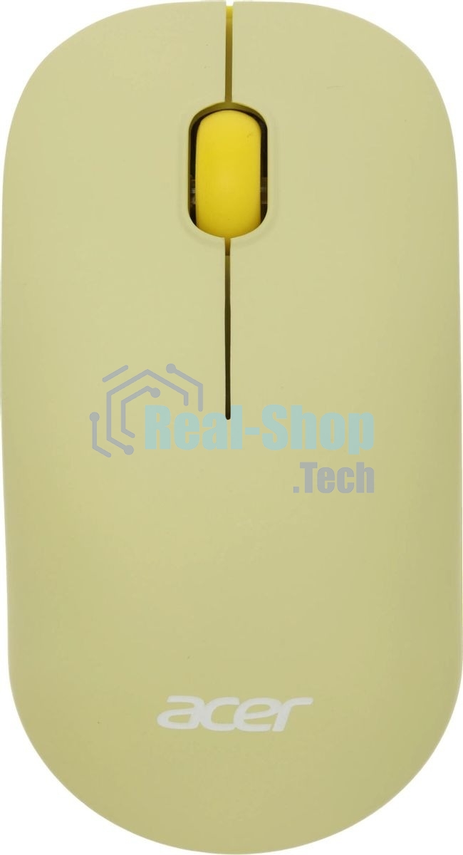 Комплект клавиатура + мышь Acer OCC205 беспроводной USB, 1200 dpi, зеленый/желтый