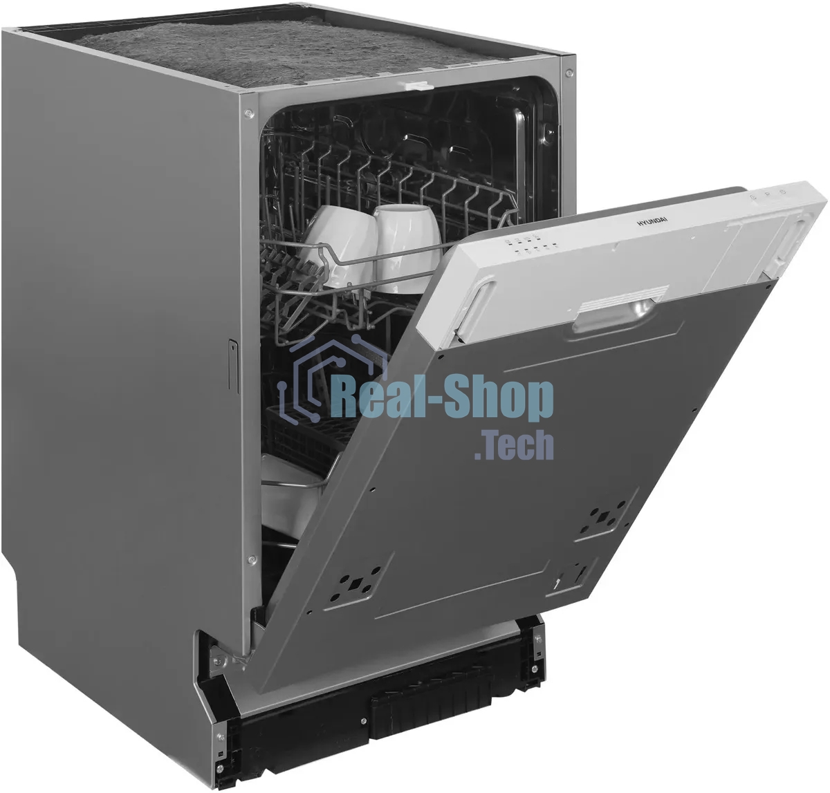 Встраиваемая посудомоечная машина Hyundai HBD 440P, белый, 44.8 см, 9 компл., 49 дБ, класс A++