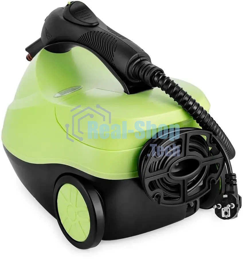 Пароочиститель напольный Kitfort КТ-9186 2000Вт салатовый/черный