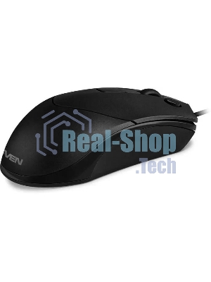 Мышь проводная SVEN RX-100 черный, 4000 dpi, USB, кнопки - 6