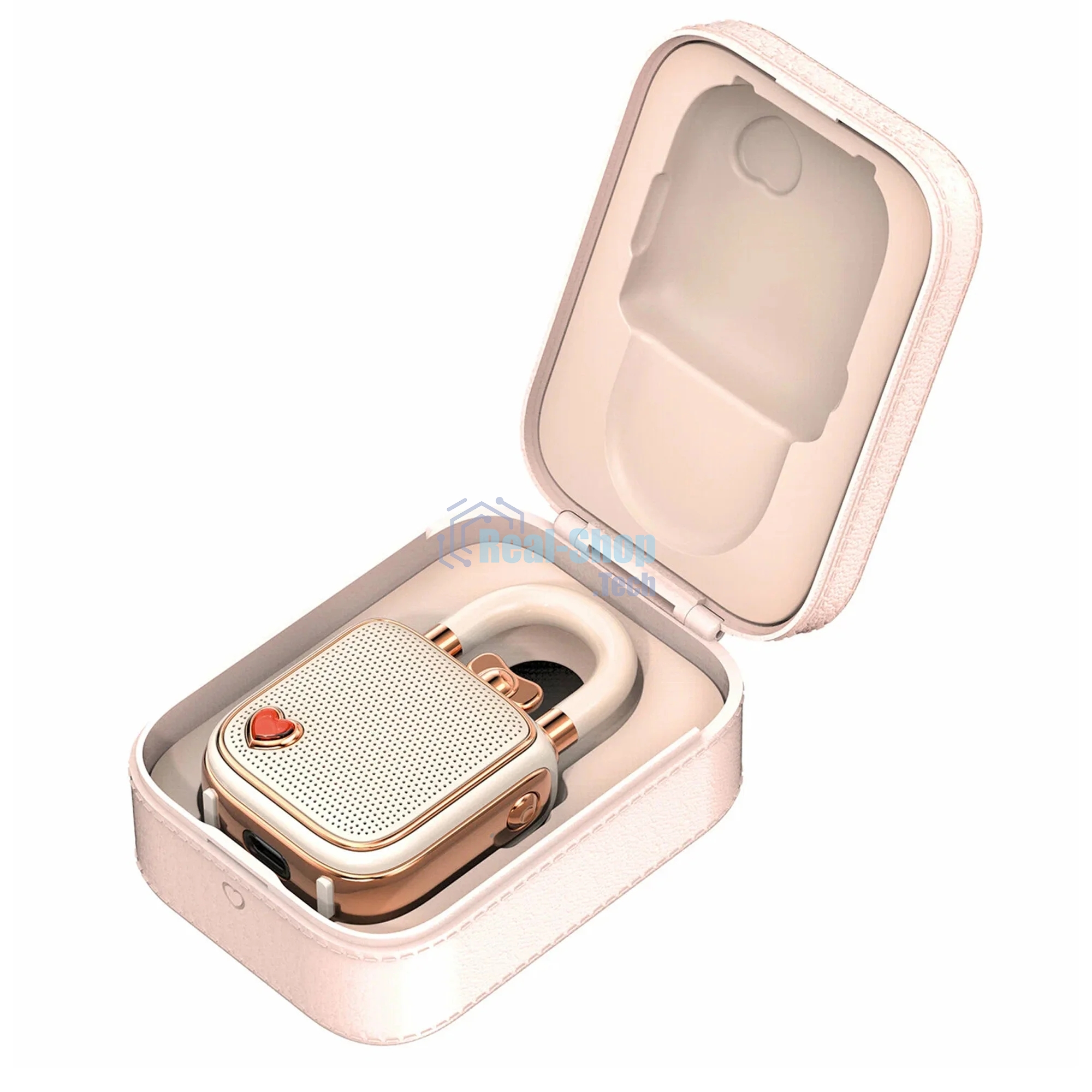 Портативная колонка Divoom LoveLock розовая (41000009686)