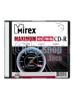 Диск CD-R Mirex 700 Mb, 52х, Maximum, Slim Case (1), (1/200)