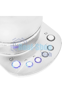 Чайник электрический Hyundai HYK-G4033 1.7л. 2200Вт белый/серебристый (корпус: стекло)