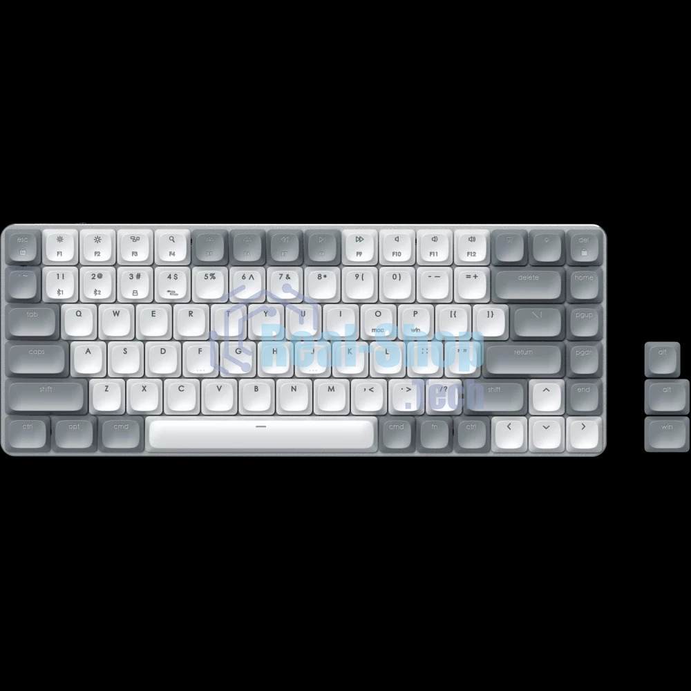 Клавиатура беспроводная механическая Satechi SM1 Slim Mechanical Backlit Bluetooth Keyboard, белый/серый ST-KSM1LT-RU