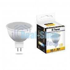 Лампа светодиодная Feron LB-24 5W 230V G5.3 2700K MR16