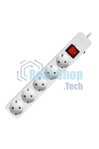 Сетевой фильтр Smartbuy (SBSP-5-30-W) 5 гн х 3,0 м белый