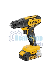 Дрель-шуруповерт аккумуляторная Denzel CDQ-20, 20В, 2 АКБ, Кейс