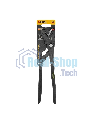 Клещи переставные Denzel кнопочный механизм, обливные рукоятки, сантехнические, 250 мм