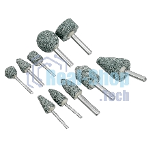 Набор шарошек Denzel абразивных для дрели (ПШМ), 63С, 10 шт.