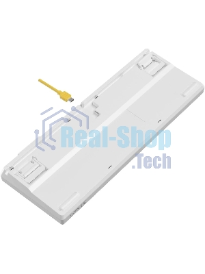 Клавиатура проводная A4Tech Bloody S87 Energy (S87 USB ENERGY WHITE) USB белый/желтый