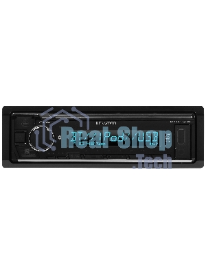 Автомагнитола Kenwood KMM-BT408, 1 DIN, Bluetooth, USB Type-A, AUX, съёмная панель