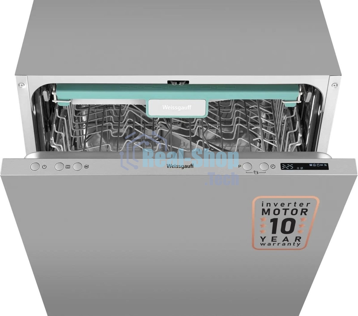 Встраиваемая посудомоечная машина Weissgauff BDW 6033 Wi-Fi Inverter Autoopen, полноразмерная