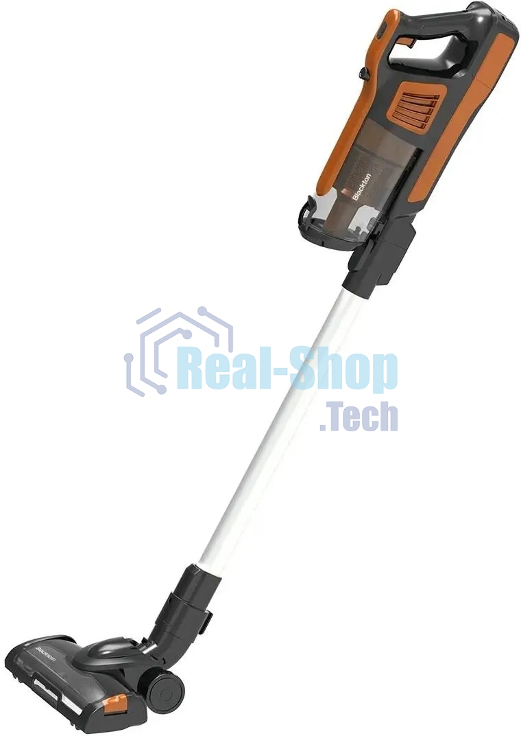 Пылесос вертикальный Blackton Bt VCA1401B оранжевый, питание от аккумулятора, 120 Вт, уборка сухая, пылесборник 0.6 л, работа от АКБ max 40 мин