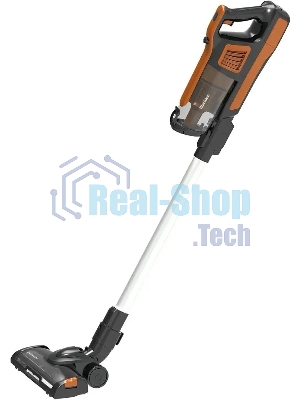 Пылесос вертикальный Blackton Bt VCA1401B оранжевый, питание от аккумулятора, 120 Вт, уборка сухая, пылесборник 0.6 л, работа от АКБ max 40 мин