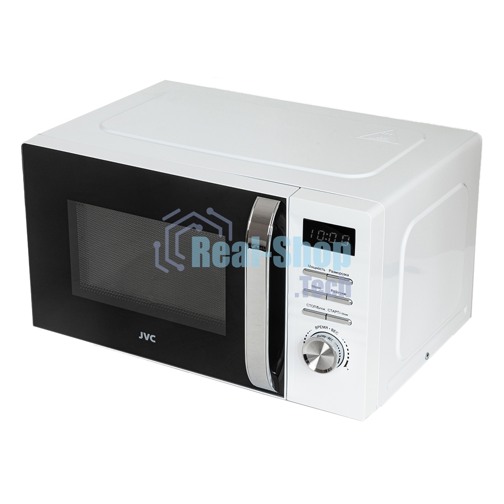 Микроволновая печь JVC JK-MW260D белый, 20 л, 700 Вт, переключатели - кнопки/поворотный механизм