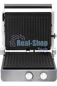 Гриль электрический Hyundai HYG-4046 2200Вт черный/серебристый