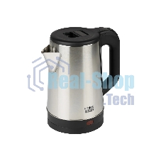 Чайник электрический Homestar HS-1041 1.8 л, 1500 Вт, нержавейка, стальной/черный