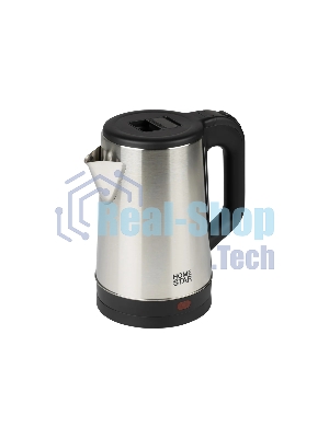 Чайник электрический Homestar HS-1041 1.8 л, 1500 Вт, нержавейка, стальной/черный