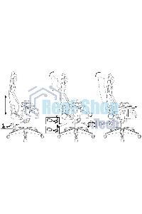 Кресло игровое Knight Outrid Smile черный эко.кожа крестов. пластик