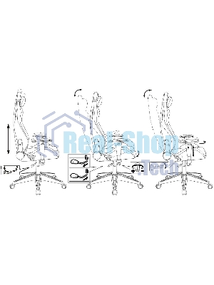 Кресло Knight Outrid Smile черный, экокожа, 120 кг, механизм качания