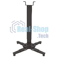 Потолочный комплект для проектора Wize Pro PRXL47A длина штанги 117,7-200,7 см, расстояние между крепежными отверстиями 404 мм,наклон +/-11°,вращение 360°, до 100 кг,черный