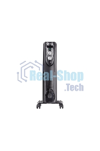 Обогреватель масляный Ballu Classic Black BOH/CL-05BRN 1000 (5 секций) черный, 1000 Вт, 15 м2, термостат