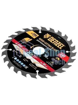 Пильный диск по дереву Denzel ф190 х 30 мм, 24 зубьев