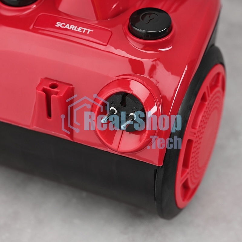 Пылесос Scarlett SC-VC80C11 красный/черный, 320/1500 Вт, уборка сухая, пылесборник контейнер 1.5 л