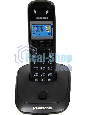 Телефон беспроводной (DECT) Panasonic KX-TG2511RUT (титан) АОН, Caller ID,спикерфон на трубке,переход в Эко режим одним нажатием