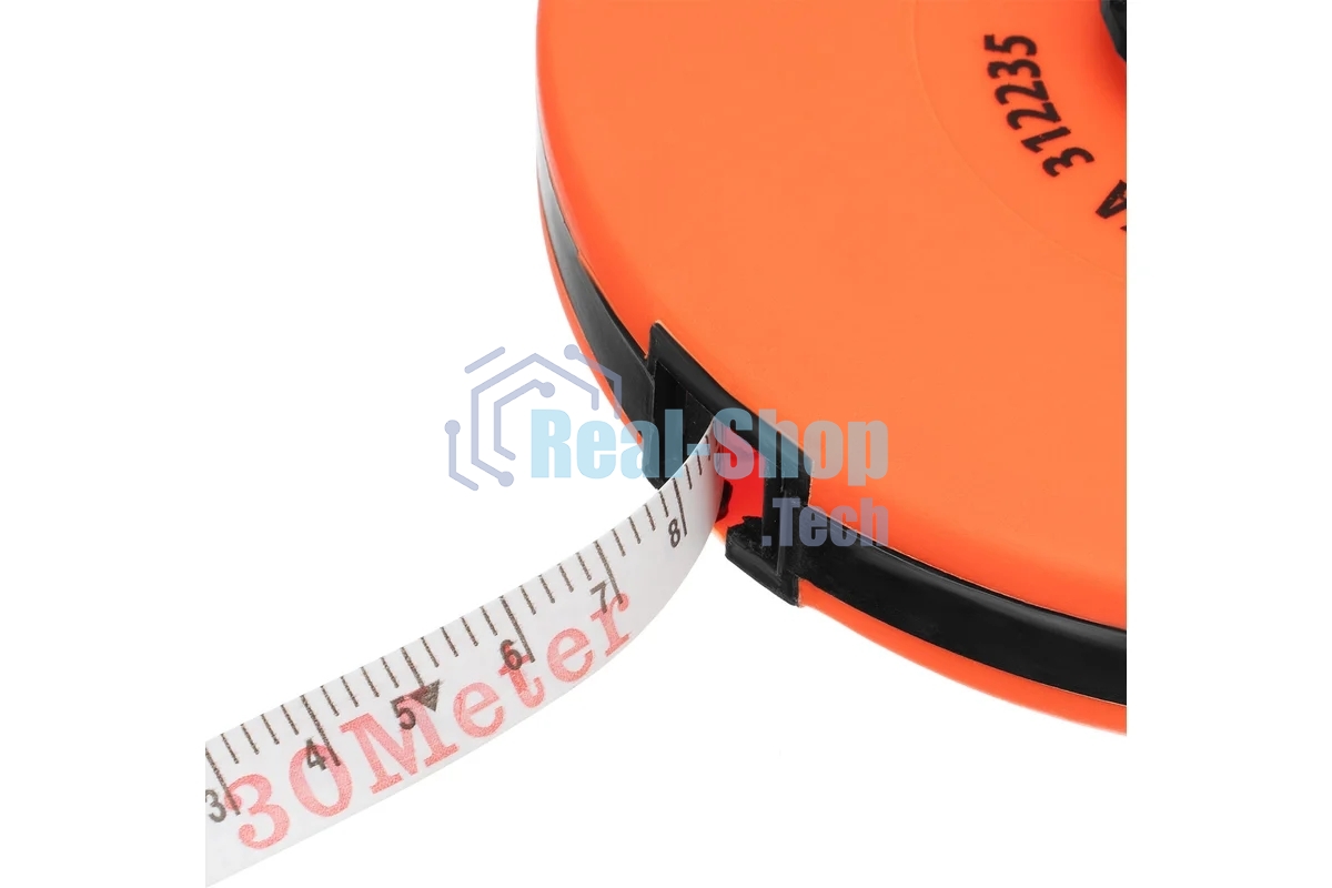 Рулетка геодезическая Sparta 30 м х 12,5 мм, лента ПВХ, закрытый круглый корпус