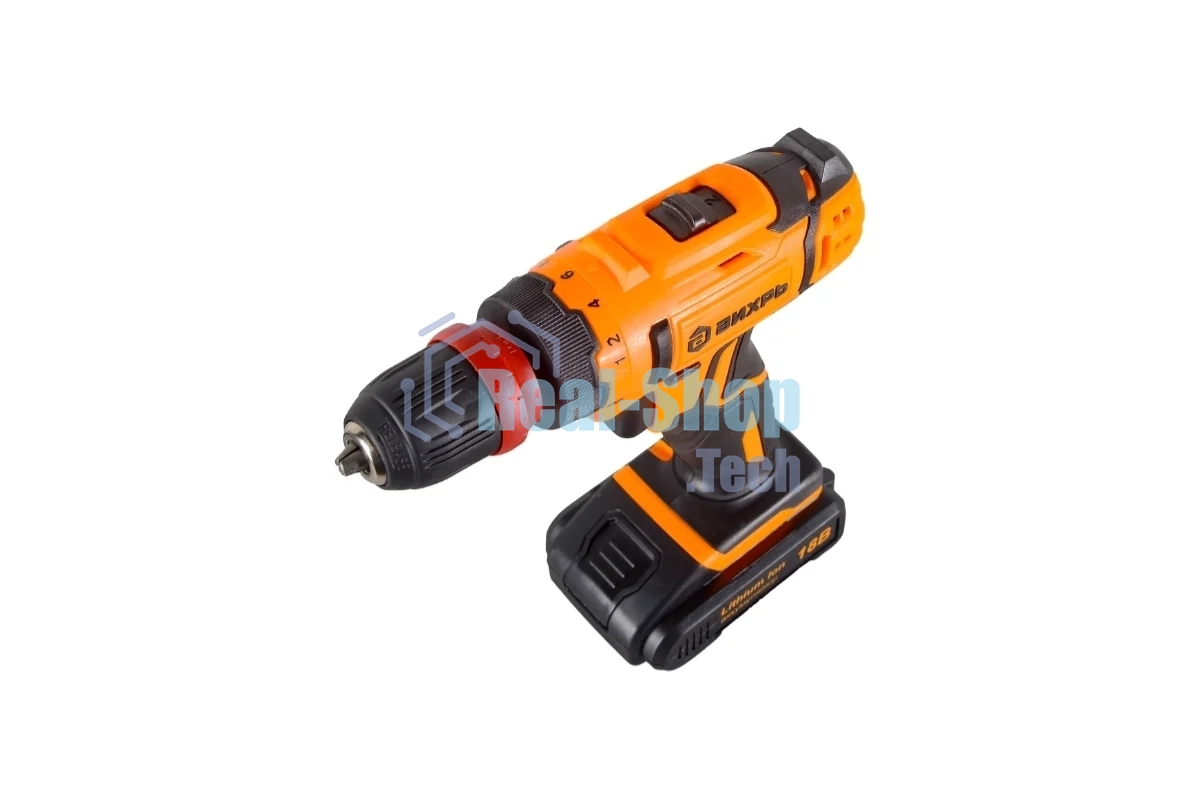 Дрель-шуруповерт аккумуляторная Вихрь ДА-18Л-2КC 72/14/34, Аккумуляторная, 18В, 2 АКБ, Кейс