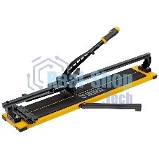 Плиткорез рельсовый Denzel 800х16мм, каретка на подш., стальная станина, усил. рукоятка-пенал