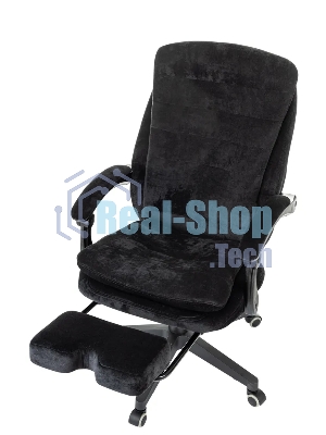 Кресло Бюрократ T-9950MSG-F/BLACK-PU черный, экокожа