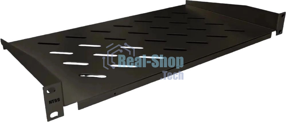 Полка стационарная NTSS NTSS-FF-250-BL 1U нагр.:20кг. 19