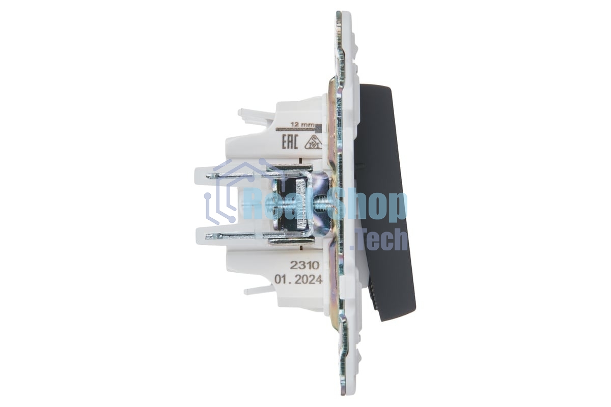 Выключатель 3-кл. IEK SKANDY SK-V11G 10А графит SK-V30-0-10-K53