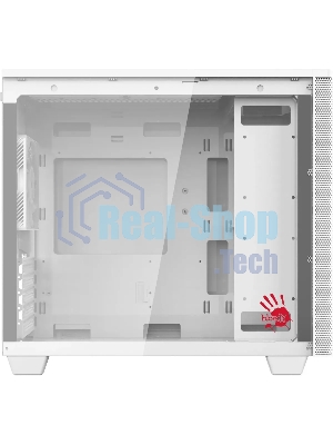 Компьютерный корпус Bloody BD-CC117F белый без БП mATX 5x120мм 1xUSB 2.0 1xUSB 3.0 audio bott PSU