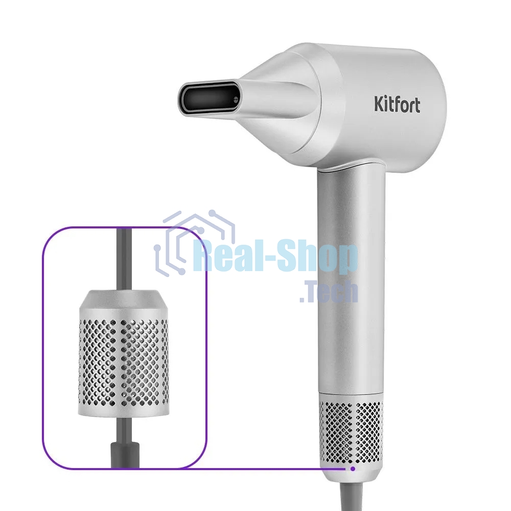 Фен Kitfort КТ-3292 1600Вт серебристый