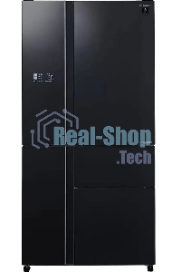 Холодильник Sharp SJWX99ABK серый, трехкамерный морозилка снизу 423/179л