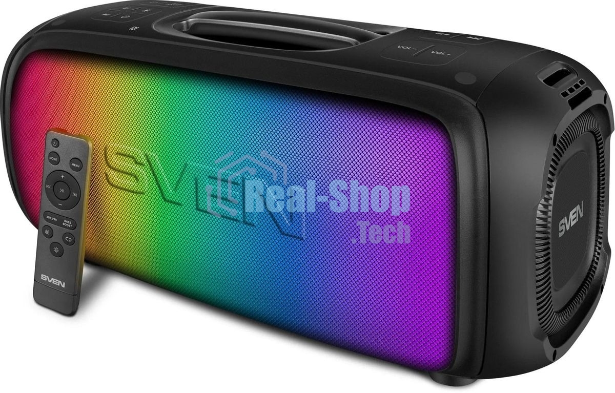 Портативная колонка SVEN PS-860 черный 100W 1.0 BT/3.5Jack 5400mAh